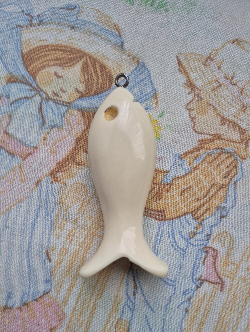 🌙Large Bone Vintage Hand Carved Fish Charm Pendant Statement Focal Bead - Picture 2 of 6